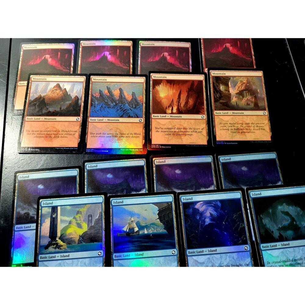 Magic: The Gathering Land Card Set - Holographic Edition 40 Cards